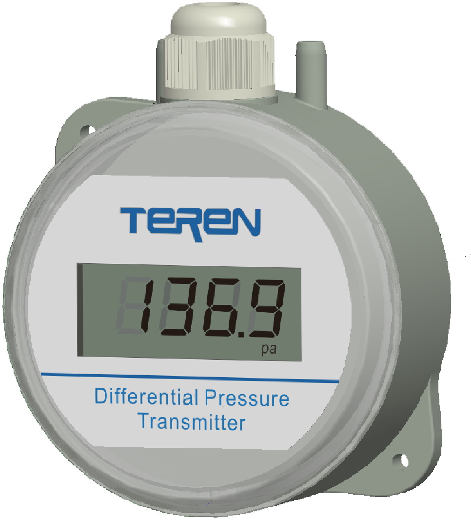 TEREN DPTN преобразователь / датчик перепада давления, выходы 0-10V, 0-5V, 4..20mA, RS485/Modbus, LCD дисплей, IP65