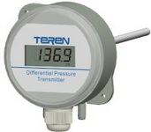 TEREN DPTD канальный преобразователь / датчик перепада давления, выходы 0-10V, 0-5V, 4..20mA, RS485/Modbus, LCD дисплей