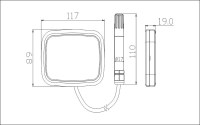 TEREN HDP5-E индикаторное LCD табло температуры и влажности с выносным зондом