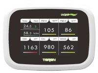 TEREN IAQMP настенный преобразователь качества воздуха (VOC/CH2O/PM2.5/PM10/CO2/T/RH) с цветным экраном