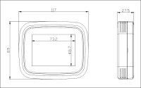 TEREN IAQMP настенный преобразователь качества воздуха (VOC/CH2O/PM2.5/PM10/CO2/T/RH) с цветным экраном
