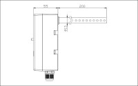 TEREN TCH-2 контроллер защиты от перегрева. Чертеж, размеры корпуса.