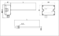 TEREN TTE4 погружной преобразователь / датчик температуры, выход 4..20mA, 0-10V, RS485/Modbus или 0-5V, с гильзой из нержавеющей стали в комплекте